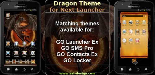 Next Launcher Dragon Theme - Драконы