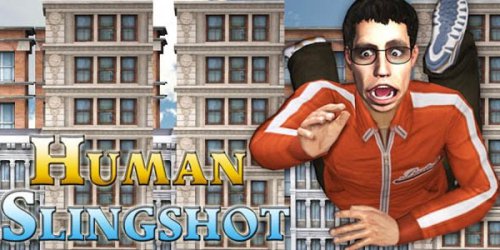 Human Slingshot 3D - Стреляем Человечком из Рогатки