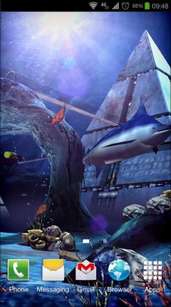 Atlantis 3D Pro Live Wallpaper - Морские обои с Атлантидой