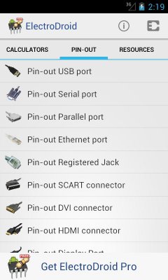 ElectroDroid Pro - Справочник радиотехника