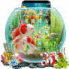 Тема 3D Aquarium Japaneses Koi Fish на Андроид