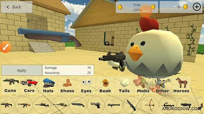 CHICKEN GUN PRIVATE SERVER NEW UPDATE 1.4.9 